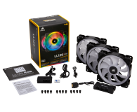 Corsair LL120 RGB LED Static PWM Triple Pack 3x120mm - 398973 - zdjęcie 4